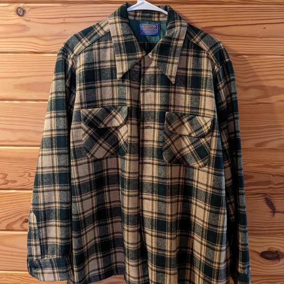Pendleton Mills Large (L) Wool Mens Shirt - Picture 1 of 2